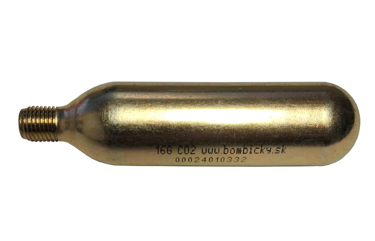 Produkt Bombička CO2, 16g, 10 ks  závit 3/8“ - 24 UNF - 2A