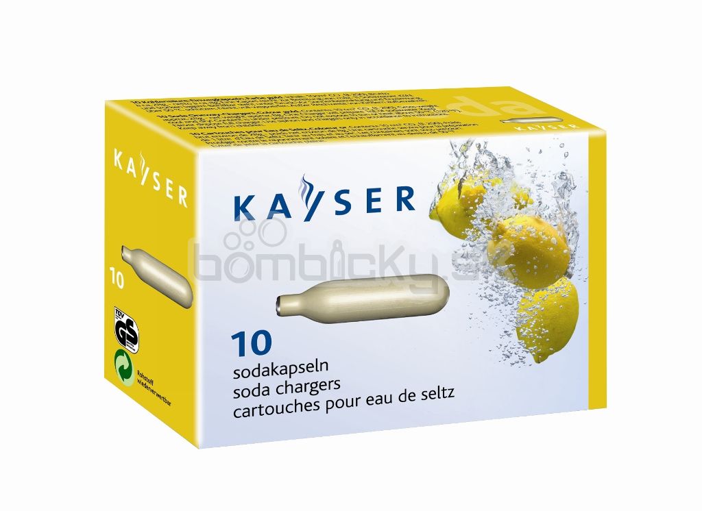 Produkt Bombičky CO2, 8g,  Jednorazové 10 ks - KAYSER